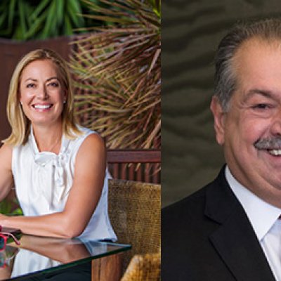 Sarah Kelly and Andrew Liveris
